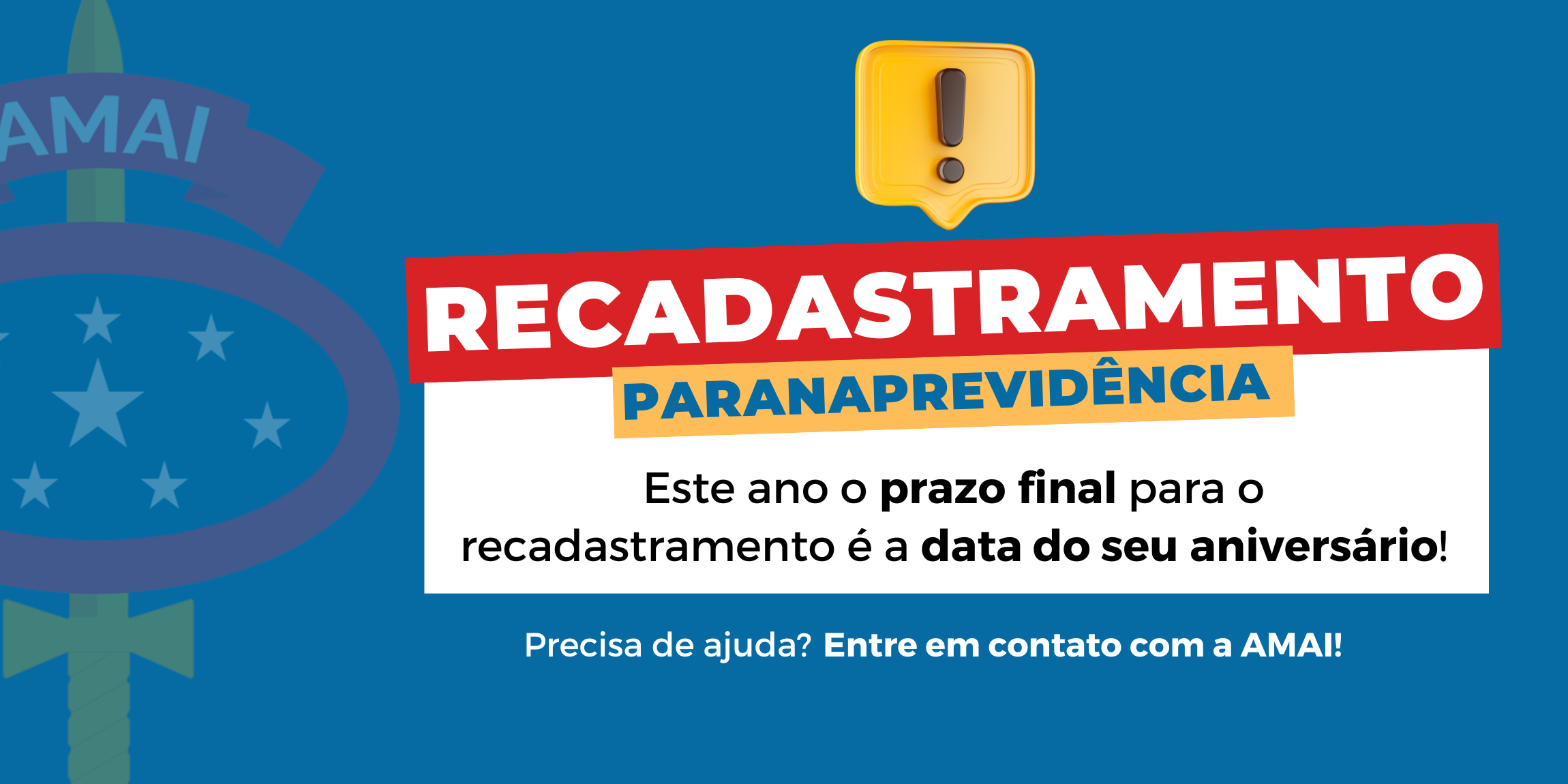 Prazo para recadastramento do Paranaprevidência 2025 é a data do aniversário