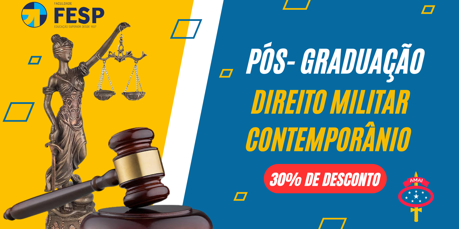 Curso de pós-graduação em Direito Militar Contemporâneo com 30% de desconto